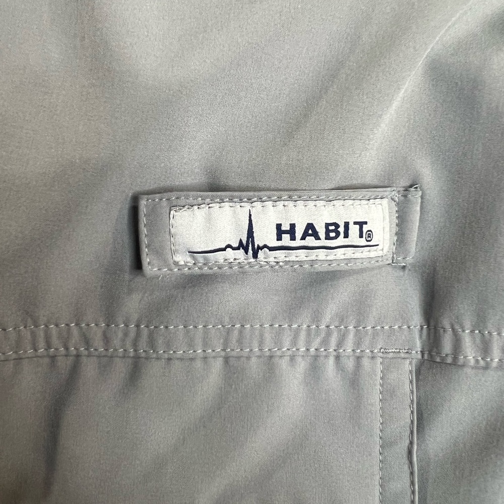 Habitat Men's Lightweight fishing shirts lot of 3 - Black, Gray, Blue - Picture 7 of 13